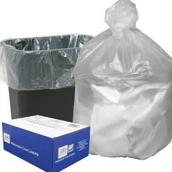 Berry High Density Commercial Can Liners, Small Size, 16 gal Capacity, 24"x 33"x0.31 mil (8 Micron) Thickness, 100 Count HD24338N