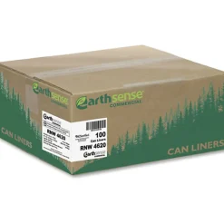 Berry Reclaim Heavy-Duty Recycled Can Liners, Large Size, 45 gal Capacity, 40"x 46", 2 mil (51 Micron) Thickness, 100 Count - RNW4620