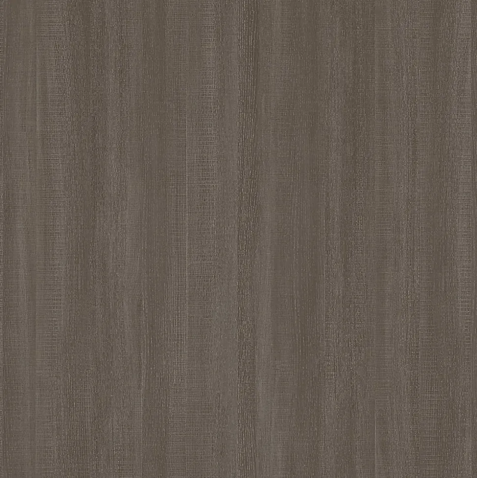 Bestar Logan U-Shaped Desk With Hutch, Lateral File Cabinet And Bookcase, Bark Gray