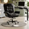 Bestier Ergonomic Velvet High-Back Swivel Executive Task Chair, Black