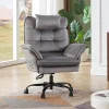 Bestier Ergonomic Velvet High-Back Executive Office Chair, Gray