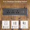 Bestier 63"W L-Shaped Ergonomic Corner Desk, Rustic Brown