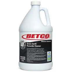 Betco® Green Earth® Peroxide Cleaner Concentrate, Mint Scent, 128 Oz Bottle, Clear, Case Of 4