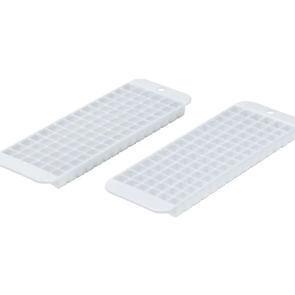 Better Houseware Cubette Ice Cube Trays, 10-1/2” x 3-5/8” x 5/8”, White, Set Of 2 Trays