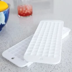 Better Houseware Cubette Ice Cube Trays, 10-1/2” x 3-5/8” x 5/8”, White, Set Of 2 Trays