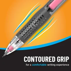 BIC Break-Resistant Mechanical Pencils With Erasers, No. 2 Medium Point, 0.7 mm, Assorted Accent Colors, Pack Of 2 Pencils
