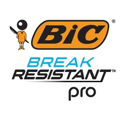 BIC Break Resistant Pro Mechanical Pencil, 0.7MM, Medium Pt, Black Barrel, Pack of 2