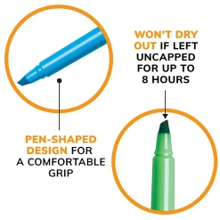 BIC Brite Liner Highlighters Pocket Style, Chisel Point, Assorted, 5-Pack