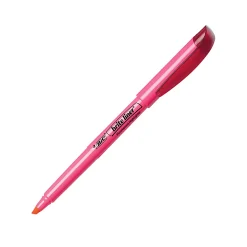 BIC® Brite Liner® Highlighters, Chisel Tip, Pink Box Of 12