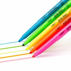 BIC Brite Liner Highlighters, Pocket Style, Chisel Tip, Assorted Colors, Box Of 12