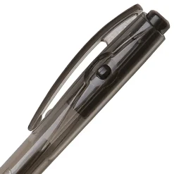 BIC BU3 Grip Retractable Ball Pens, Medium Point, 1.0 mm, Clear Barrel, Assorted Ink Colors, Pack Of 18 Pens