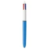 BIC 4-Color Retractable Ballpoint Pens, Medium Point, 1.0 mm, Assorted Ink Colors, Pack Of 3 Pens
