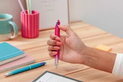 BIC 4 Color Smooth Retractable Ball Point Pen, Medium Point 1.0mm, Assorted Barrels, Assorted Ink, Pack of 2