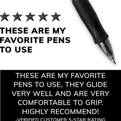 BIC Gelocity Gel Retractable Gel Ink Pens, Medium Point, 0.7 mm, Black Barrel, Black Ink, Pack Of 4 Pens