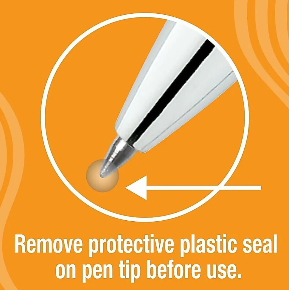 BIC Gelocity Pro Gel Pen, Retractable, Medium Point 0.7MM, Clear Barrel, Black Ink, Pack Of 4