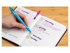 BIC Gelocity Quick Dry Retractable Gel Pens, Medium Point, 0.7MM, Assorted Colors, Pack of 16