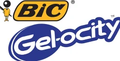 BIC Gelocity Retractable Gel Pens, Medium Point, 0.7 mm, Translucent Barrel, Black Ink, Pack Of 24