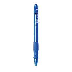 BIC Glide Bold Ballpoint Pens, Bold Point, 1.6 mm, Translucent Barrel, Blue Ink, Pack Of 36