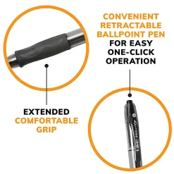 BIC® Glide® Bold Ballpoint Pens, Bold Point, 1.6 mm, Translucent Barrel, Black Ink, Pack Of 36