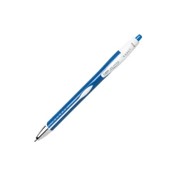 BIC® Glide™ Exact Retractable Ballpoint Pens, Fine Point, 0.7 mm, Blue Barrel, Blue Ink, Pack Of 12 Pens
