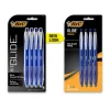 BIC® Glide Retractable Ballpoint Pens, Medium Point, 1.0 mm, Blue Barrel, Blue Ink, Pack Of 4 Pens