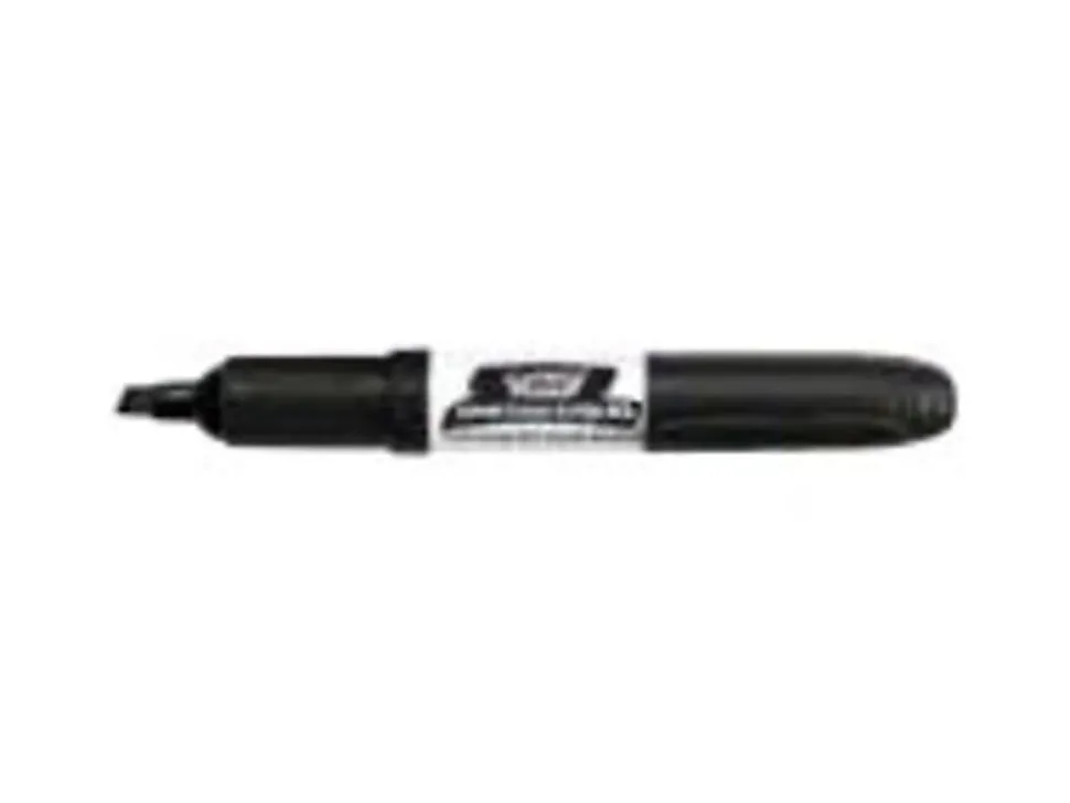 BIC® Intensity Low Odor Whiteboard Markers, Chisel Tip, Black Ink, PK Of 12