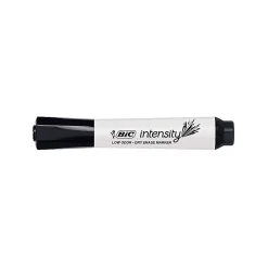 BIC® Intensity Low Odor Whiteboard Markers, Chisel Tip, Black Ink, PK Of 12