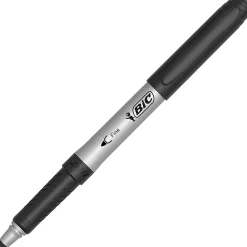 BIC Intensity Permanent Markers, Fine Point, Black Ink, Pack of 5