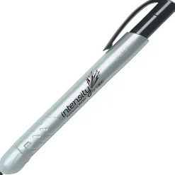 BIC Intensity Retractable Permanent Markers, Fine Point, Black, Pack Of 12 Markers