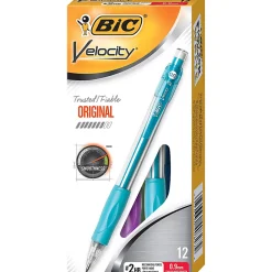 BIC® Mechanical Pencils, #2 Lead, Bold Point, 0.9 mm, Turquoise Barrel, Pack Of 12