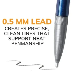 BIC Mechanical Pencils, Xtra Precision, Fine Point, 0.5 mm, Assorted Barrel Colors, Pack Of 24 Pencils
