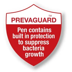 BIC® Prevaguard Round Stic Pens, Medium Point With Antimicrobial Additive, 1.0 mm, Blue Barrel, Blue Ink, Pack Of 12 Pens