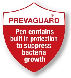 BIC® Prevaguard Round Stic Pens With Antimicrobial Additive, Medium Point, 1.0 mm, Blue Barrel, Blue Ink, Pack Of 60 Pens