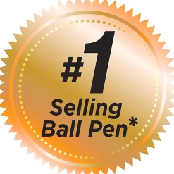 BIC Round Stic Ballpoint Pens, Medium Point, 1.0 mm, Translucent Barrel, Blue Ink, Box Of 60