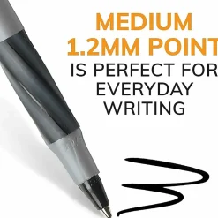BIC® Round Stic® Grip Xtra-Comfort Ballpoint Pens, Medium Point, 1.2 mm, Assorted Barrels, Assorted Ink Colors, Box Of 36