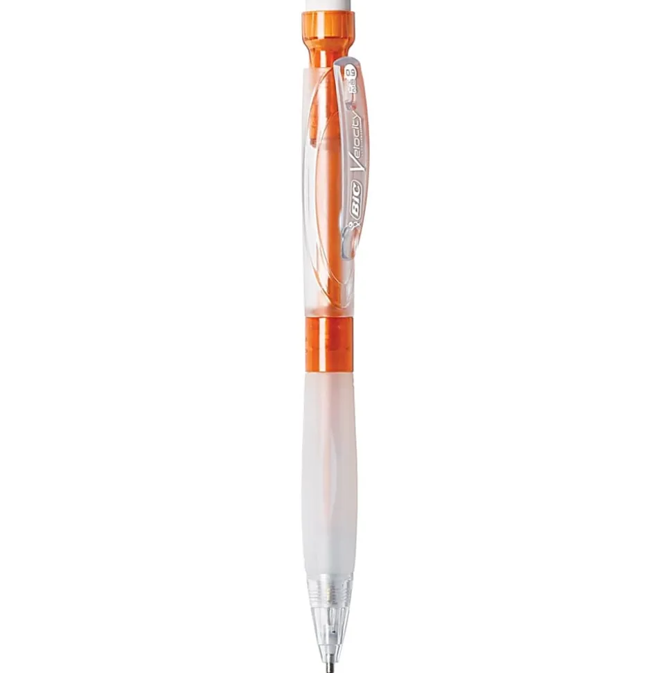 BIC® Velocity Max Mechanical Pencils, Thick Point, 0.9 mm, #2 HB Lead, Assorted Barrel Colors, Pack Of 2
