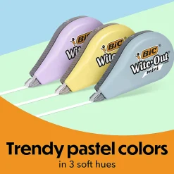 BIC Wite-Out Brand Mini Correction Tape, 19.6', Pack Of 6