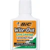 BIC Wite-Out Extra Coverage Correction Fluid, 20 mL Bottles, White, Pack Of 2