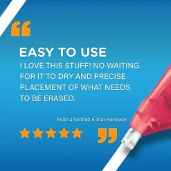 BIC Wite-Out EZ Correct Correction Tape, White, No Dry Time, Tear Resistant Tape, 2-Count