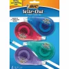 BIC Wite-Out EZ Correct Correction Tape, White, No Dry Time, Tear Resistant Tape, 4-Count
