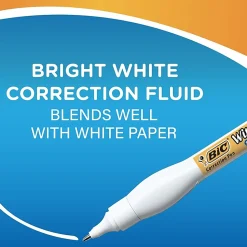 BIC Wite-Out Shake 'N Squeeze Correction Pen, 8 ml, White, Pack Of 2