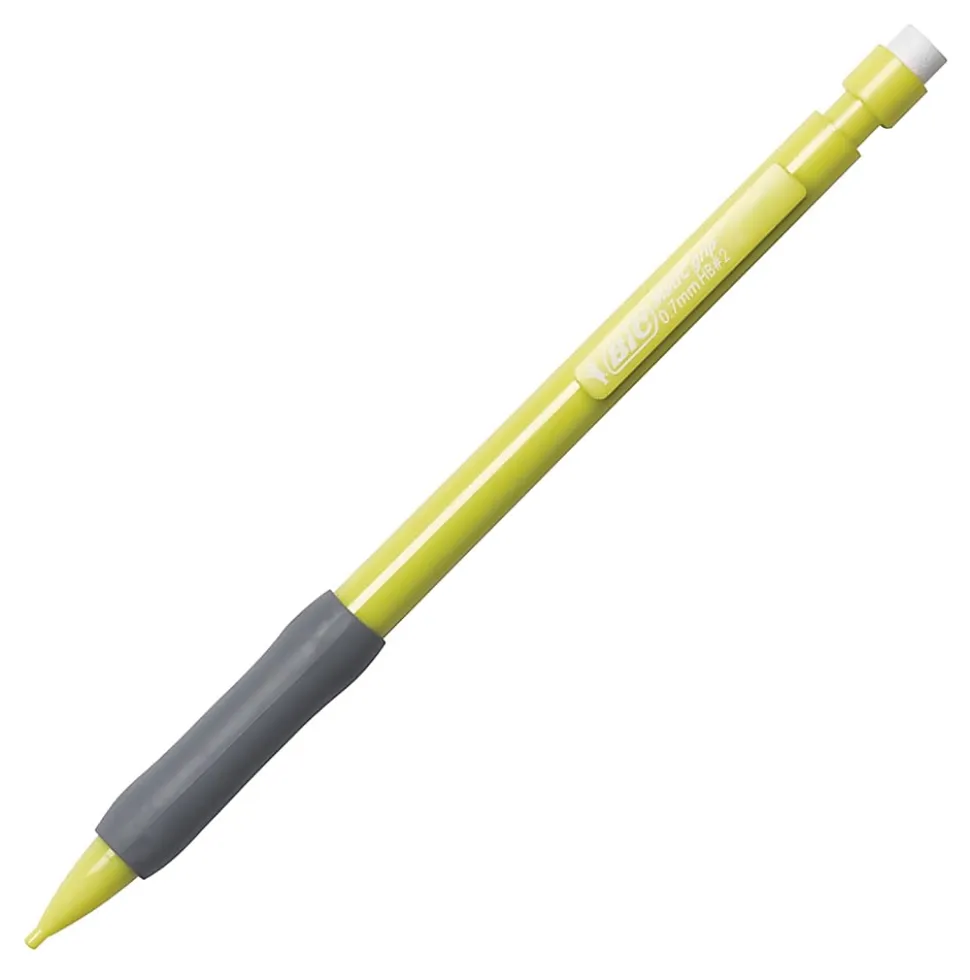 BIC Xtra Comfort Mechanical Pencils, 0.7 mm, Assorted Barrel Colors, Pack Of 6