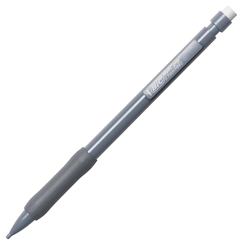 BIC Xtra Comfort Mechanical Pencils, 0.7 mm, Assorted Barrel Colors, Pack Of 6