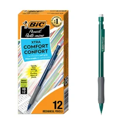 BIC Xtra Comfort Mechanical Pencils, Assorted Barrel Colors, 0.7 mm, Pack Of 12
