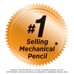 BIC Xtra-Life Mechanical Pencils, Medium Point, 0.7 mm, Clear Barrel, Pack Of 10