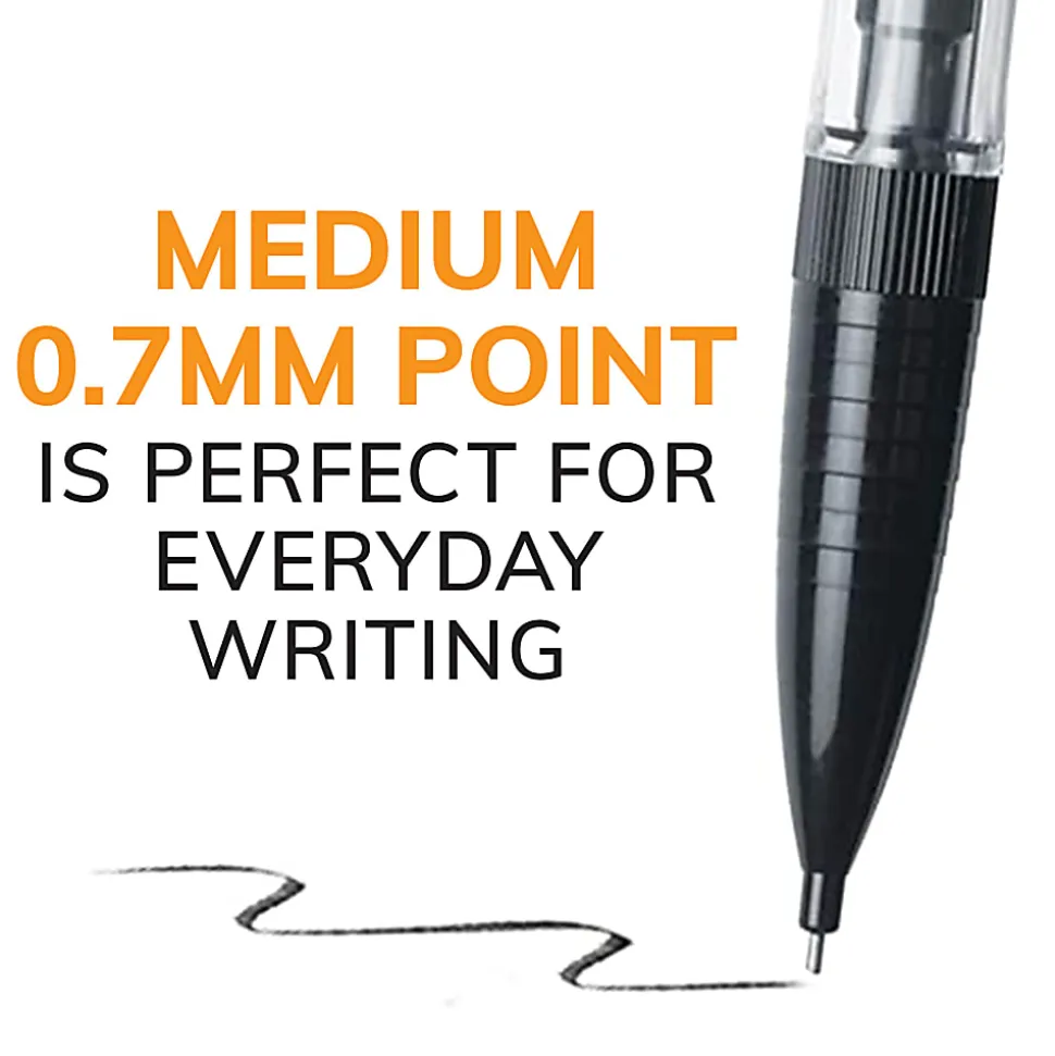 BIC Xtra-Life Mechanical Pencils, Medium Point, 0.7 mm, Clear Barrel, Pack Of 10