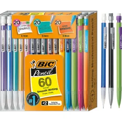 BIC® Xtra Life Mechanical Pencils Variety Pack, Assorted Barrel Colors, Pack Of 60 Pencils