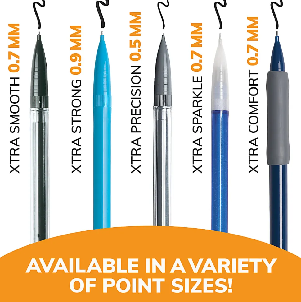 BIC Xtra Life Mechanical Pencils, 0.7 mm, #2 Lead, Clear Barrel, Pack Of 40 Pencils