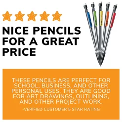 BIC Xtra Life Mechanical Pencils, 0.7 mm, #2 Lead, Clear Barrel, Pack Of 40 Pencils