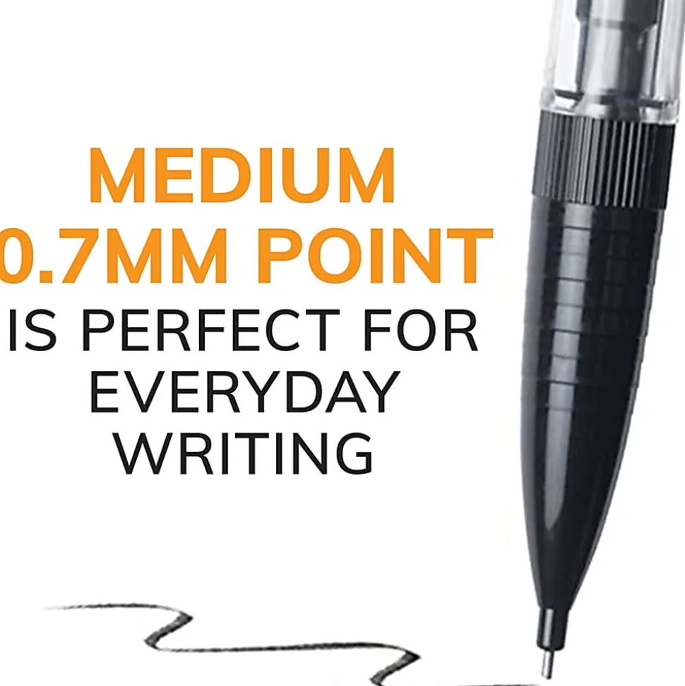 BIC Xtra Life Mechanical Pencils, 0.7 mm, #2 Lead, Clear Barrel, Pack Of 40 Pencils